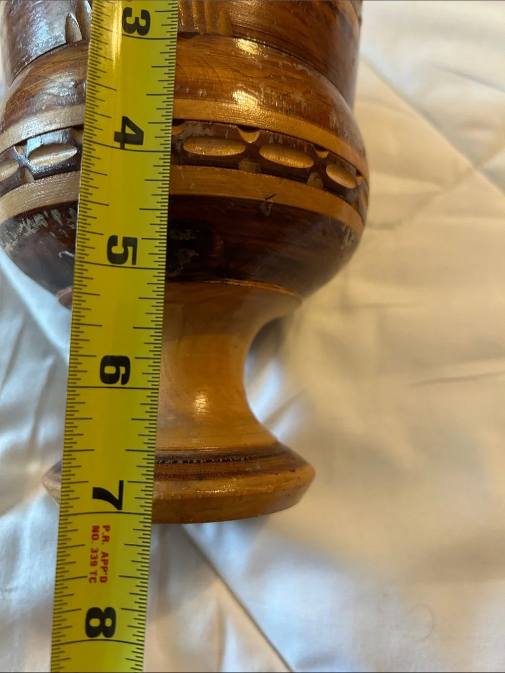 Vintage  Wooden mortar bowl